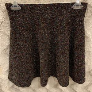 Black multi-color sparkle skirt Small Forever 21